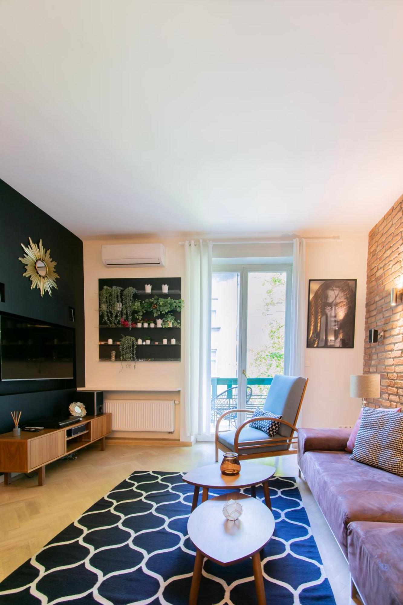 Spacious 3Br Apartment With Ac In Living Room, 2 Balconies Krasków Eksteriør bilde